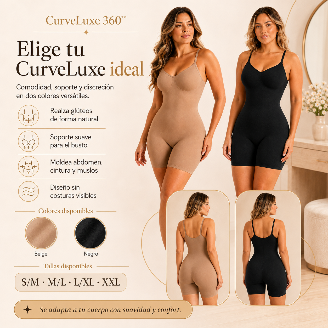 CurveLuxe 360™ | Body Moldeador Invisible